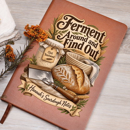 Personalized Sourdough Journal — Ferment Around and Find Out Custom Starter & Baker's Notes