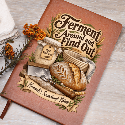 Personalized Sourdough Journal — Ferment Around and Find Out Custom Starter & Baker's Notes