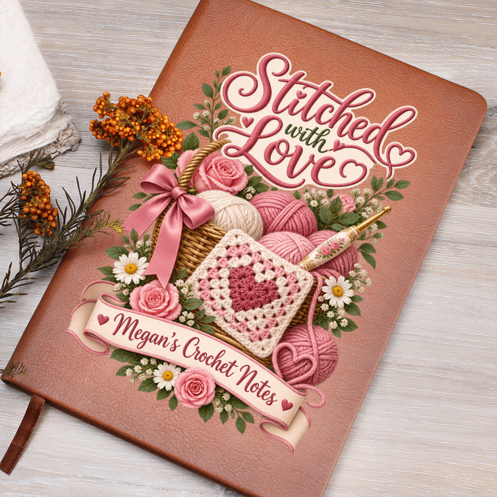 Personalized Crochet Journal — Stitched With Love Custom Crochet Notes Gift