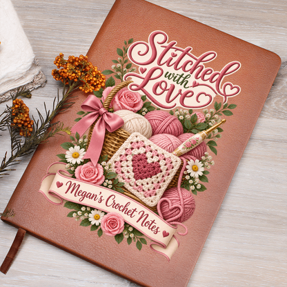Personalized Crochet Journal — Stitched With Love Custom Crochet Notes Gift