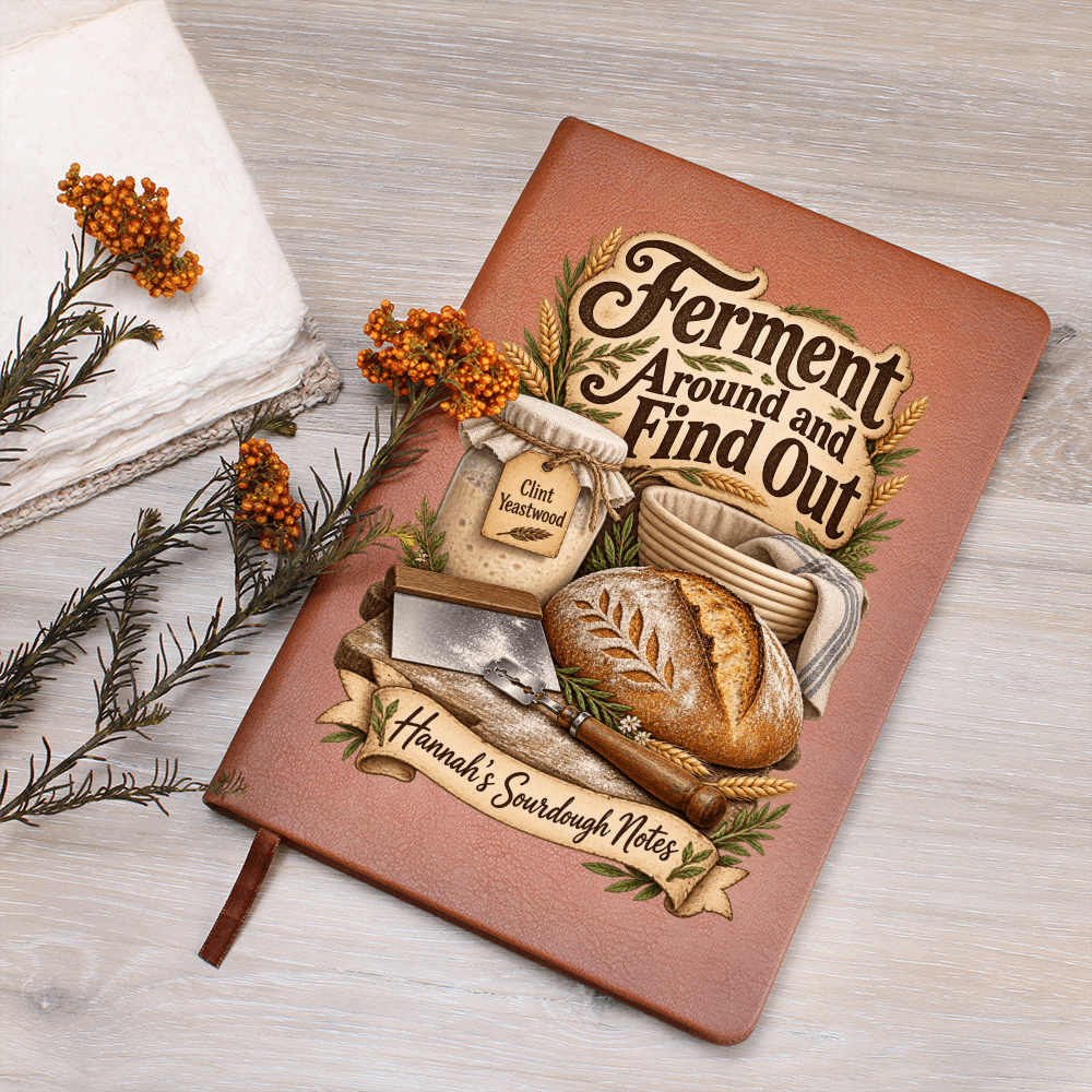 Personalized Sourdough Journal — Ferment Around and Find Out Custom Starter & Baker's Notes