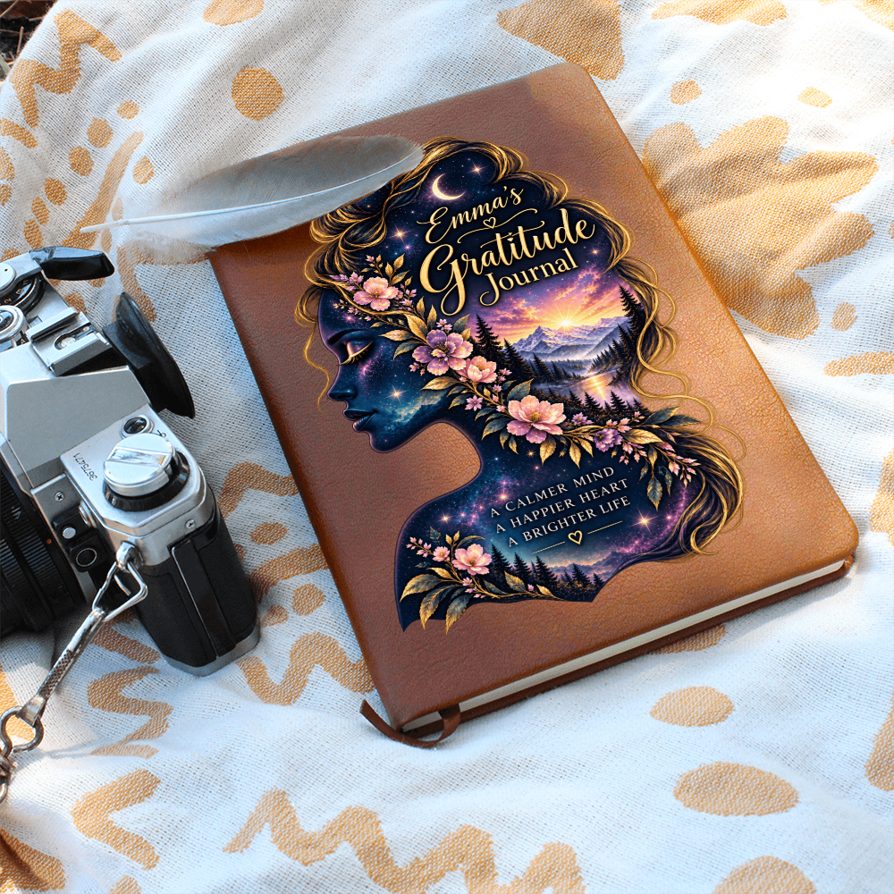 Personalized Gratitude Journal — Custom Name Reflection & Daily Gratitude Notebook