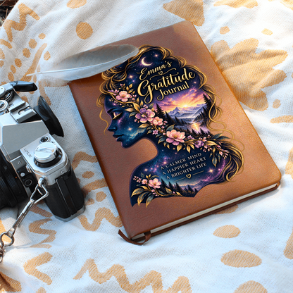 Personalized Gratitude Journal — Custom Name Reflection & Daily Gratitude Notebook