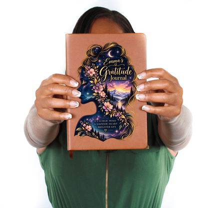 Personalized Gratitude Journal — Custom Name Reflection & Daily Gratitude Notebook