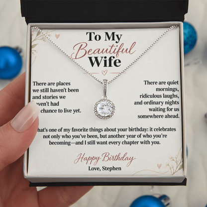 Every Chapter With You Birthday Necklace for Wife – Personalized Eternal Hope