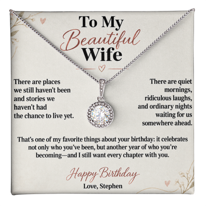 Every Chapter With You Birthday Necklace for Wife – Personalized Eternal Hope