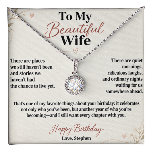 Every Chapter With You Birthday Necklace for Wife – Personalized Eternal Hope