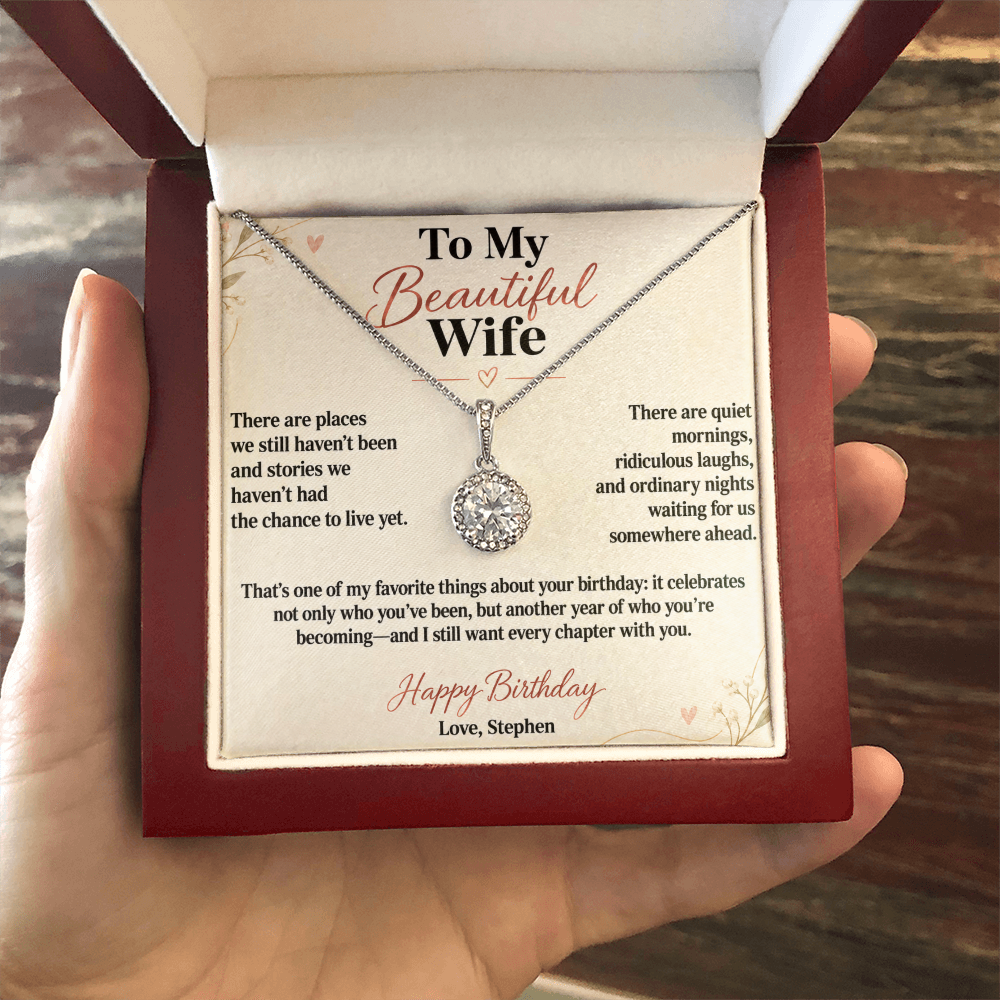 Every Chapter With You Birthday Necklace for Wife – Personalized Eternal Hope