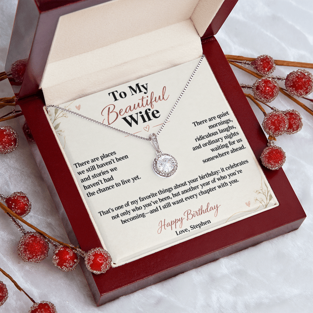 Every Chapter With You Birthday Necklace for Wife – Personalized Eternal Hope