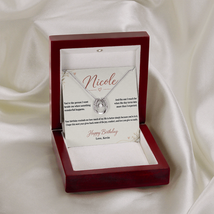 Life Is Better With You Birthday Necklace for Her – Personalized Lucky In Love