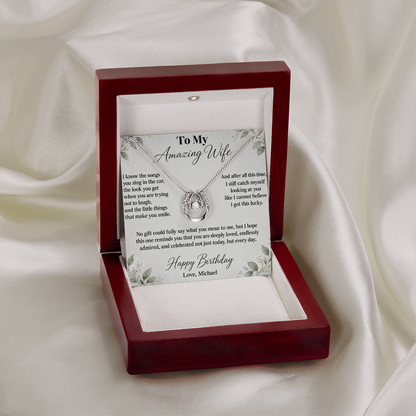 Still So Lucky to Love You Birthday Necklace for Wife – Personalized Lucky In Love