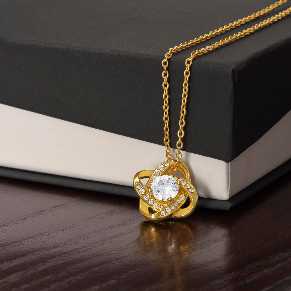 My Wish Came True Birthday Necklace for Her – Personalized Love Knot