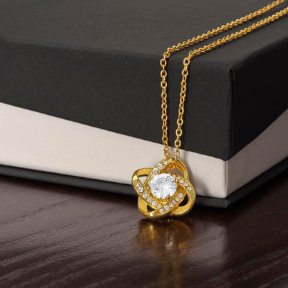 My Wish Came True Birthday Necklace for Her – Personalized Love Knot