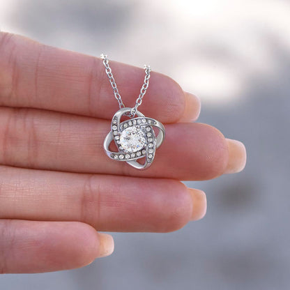 My Wish Came True Birthday Necklace for Her – Personalized Love Knot