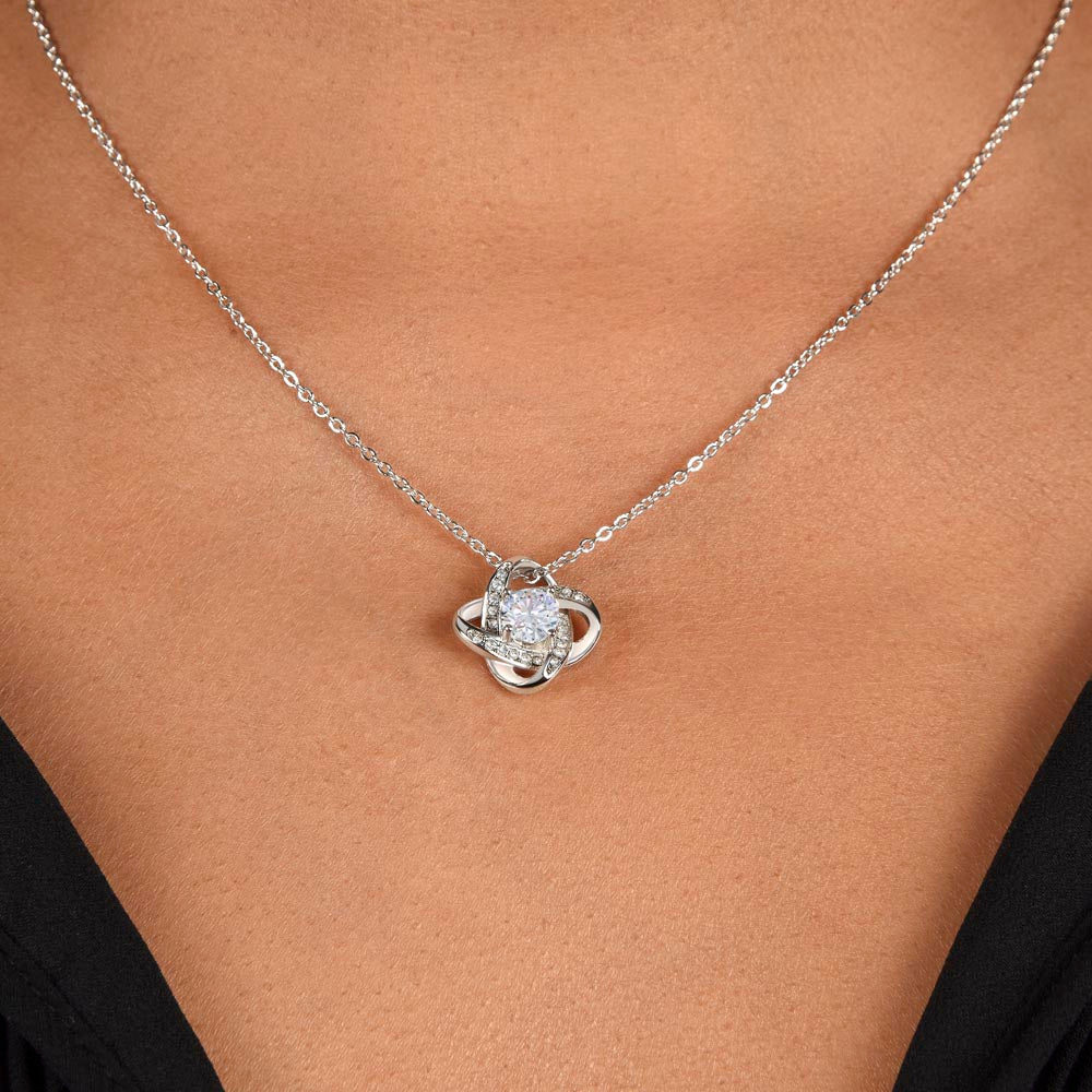 My Wish Came True Birthday Necklace for Her – Personalized Love Knot