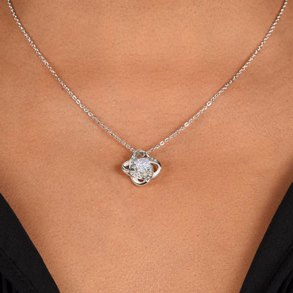 My Wish Came True Birthday Necklace for Her – Personalized Love Knot