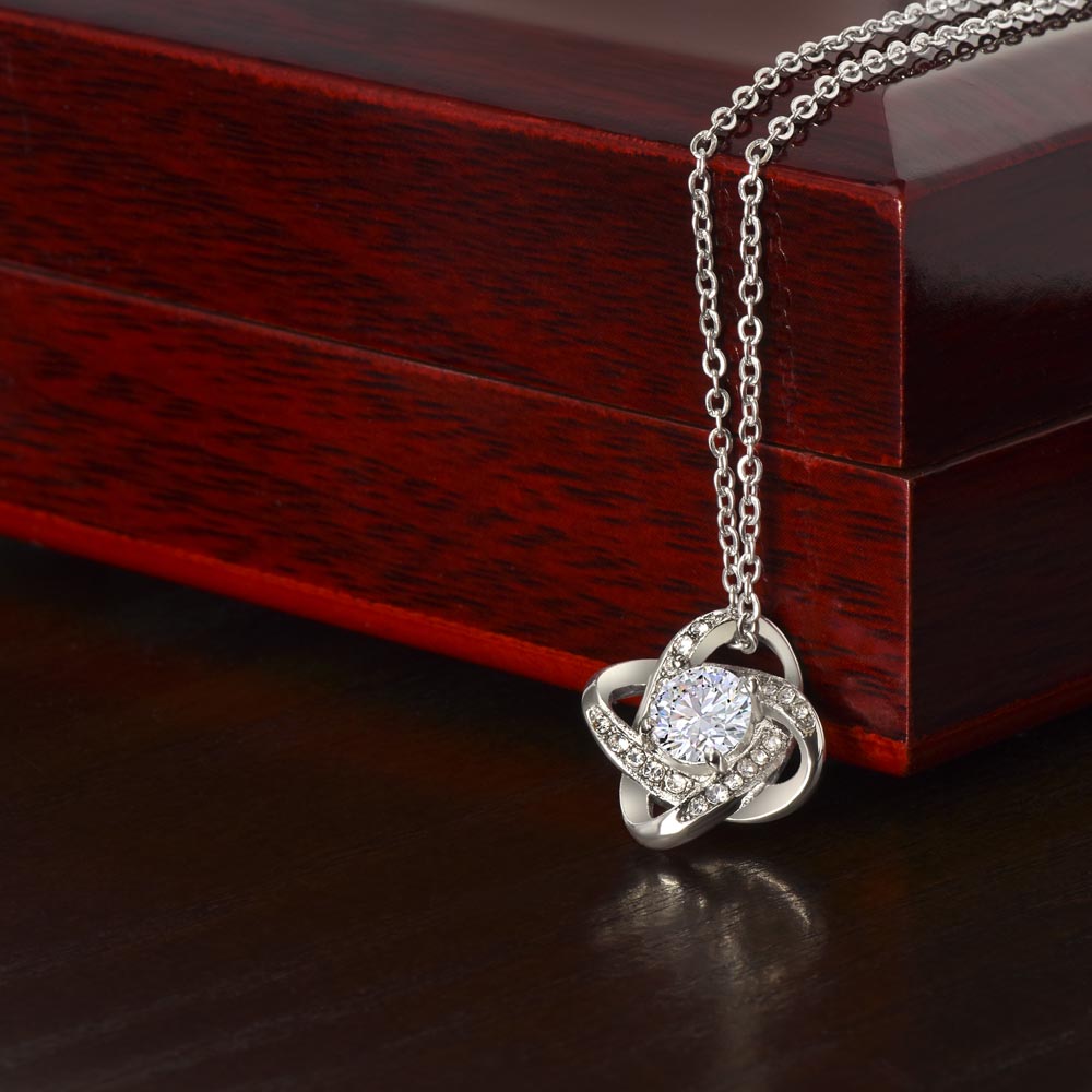 My Wish Came True Birthday Necklace for Her – Personalized Love Knot