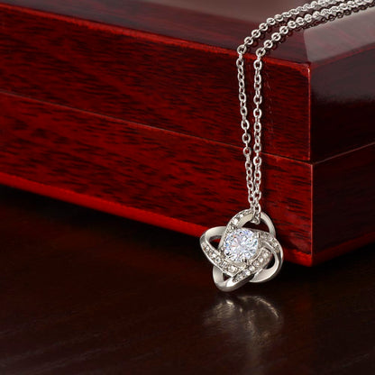 My Wish Came True Birthday Necklace for Her – Personalized Love Knot