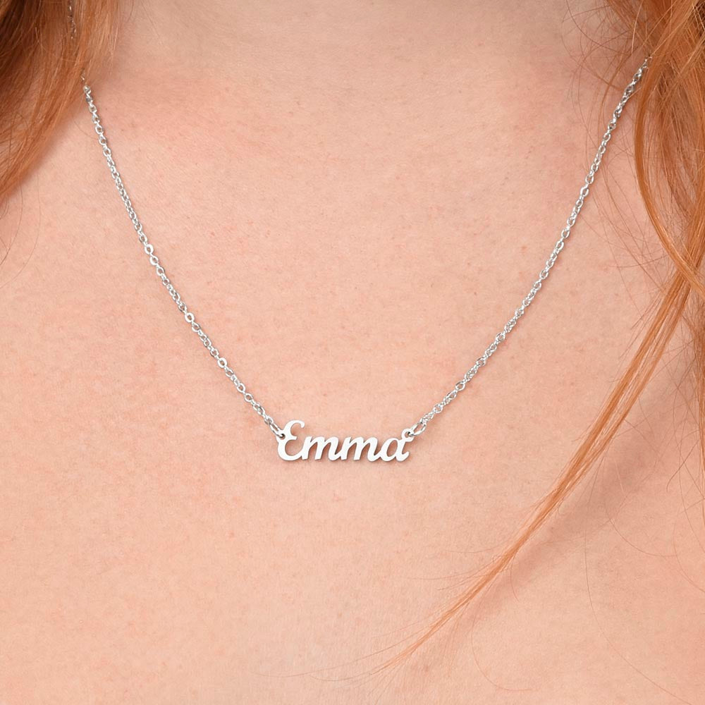 Once Upon a Time Personalized Name Necklace – Fairytale Gift for Daughter, Granddaughter or Someone Special