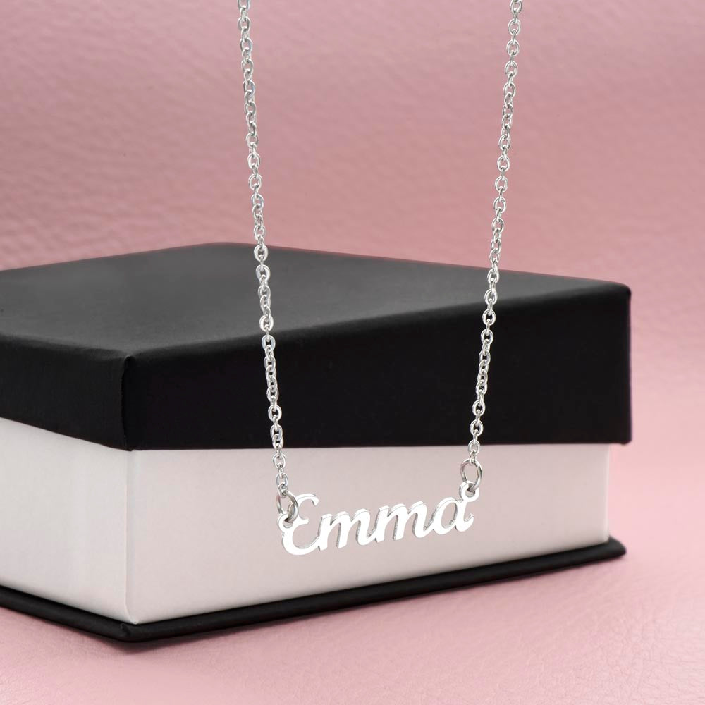 Once Upon a Time Personalized Name Necklace – Fairytale Gift for Daughter, Granddaughter or Someone Special
