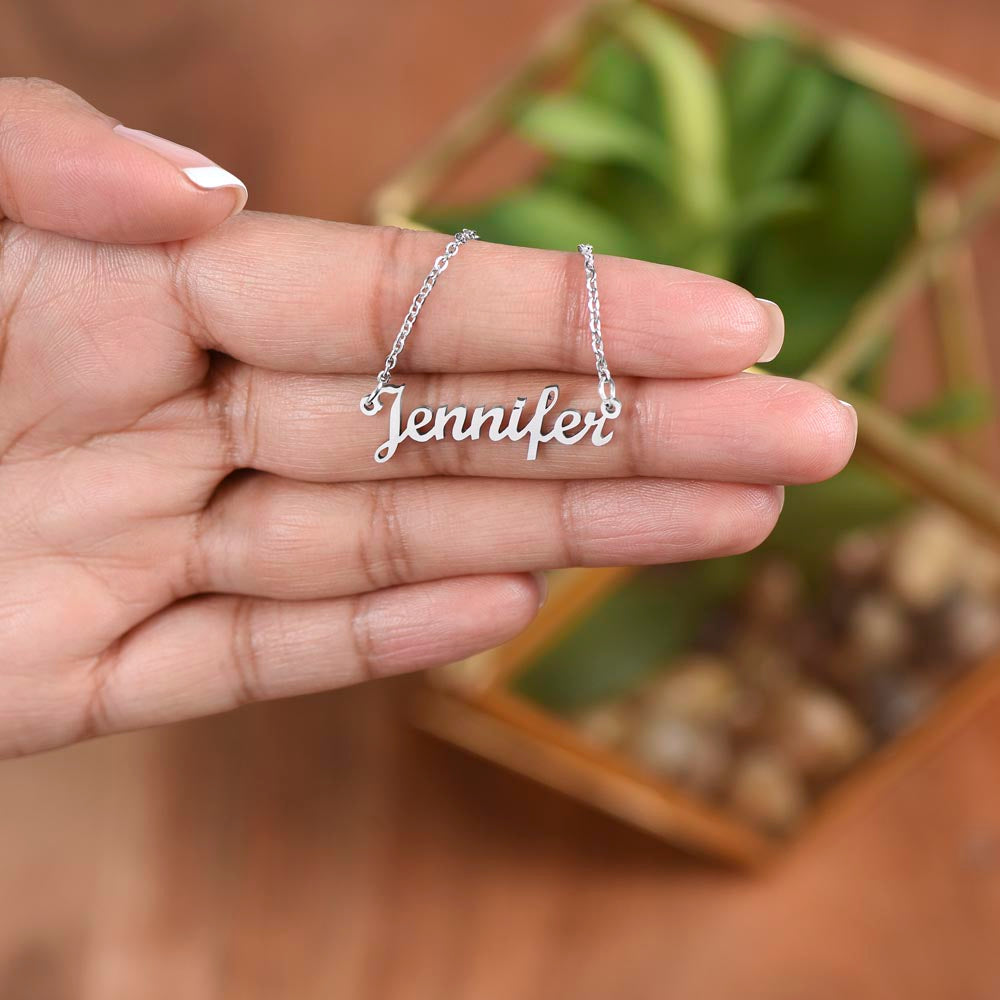 Once Upon a Time Personalized Name Necklace – Fairytale Gift for Daughter or Granddaughter