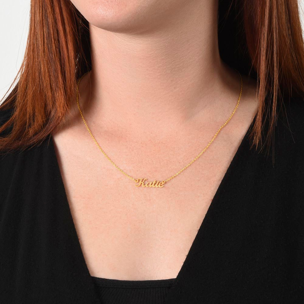 Once Upon a Time Personalized Name Necklace for Daughter – A Heartfelt Gift from Mom & Dad