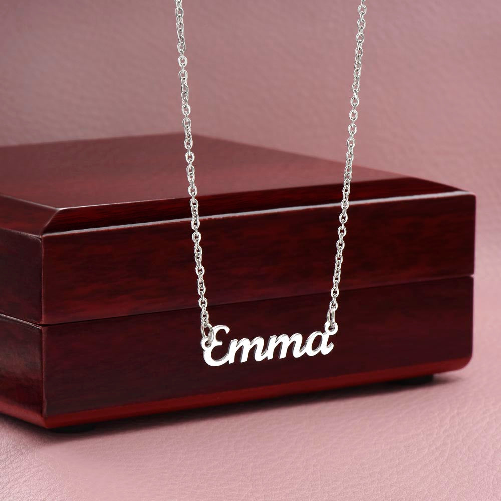 Once Upon a Time Personalized Name Necklace for Granddaughter – A Gift from Grandma