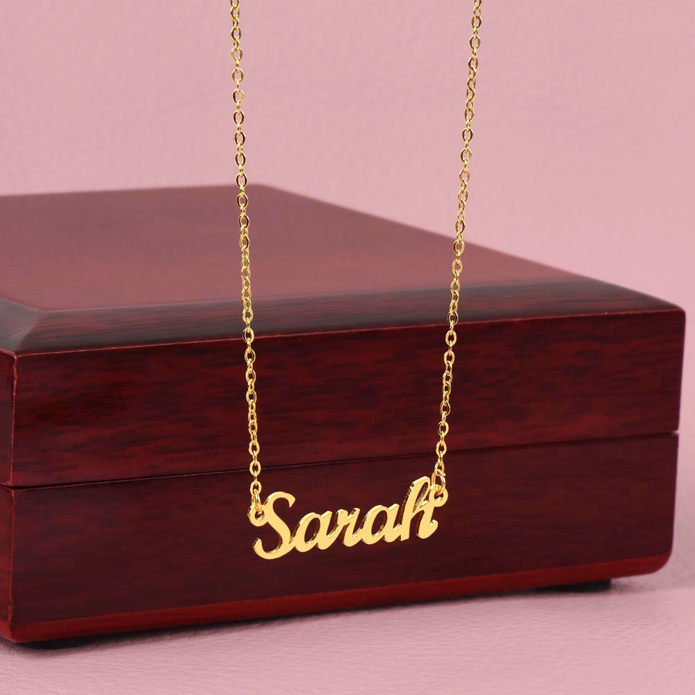 Once Upon a Time Personalized Name Necklace for Granddaughter – A Gift from Grandma