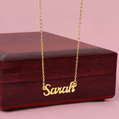 Once Upon a Time Personalized Name Necklace for Granddaughter – A Gift from Grandma