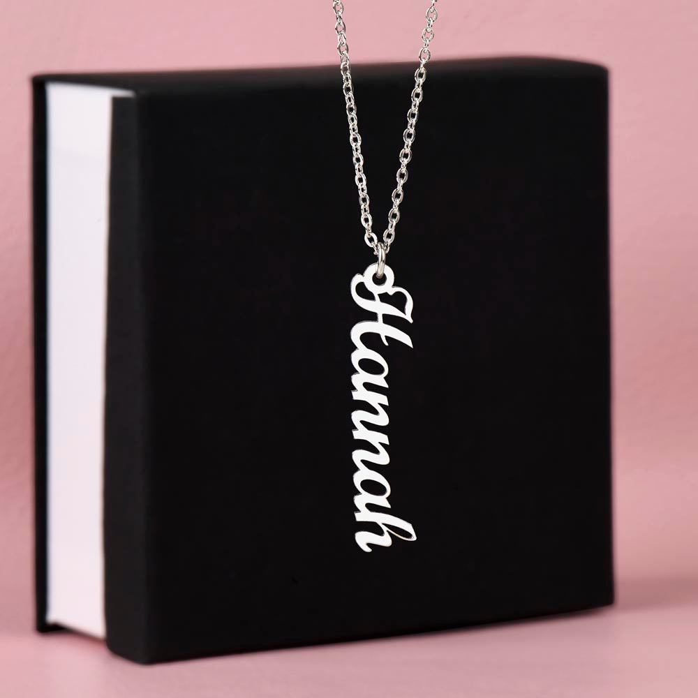 To My Granddaughter Personalized Name Necklace – Heartfelt Gift From Grandma