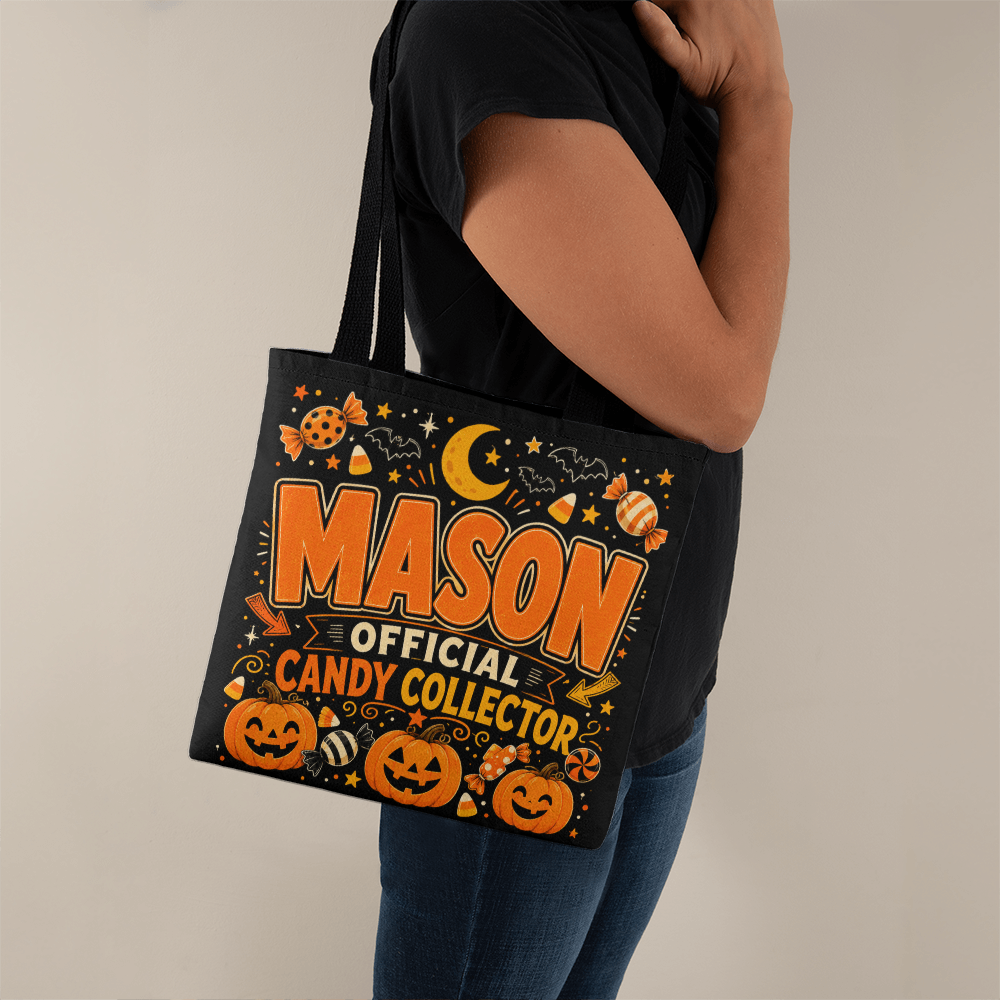 Personalized Official Candy Collector Halloween Tote Bag