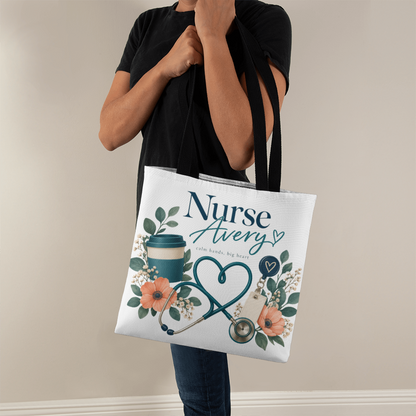 Personalized Nurse Tote Bag – Custom Name Nursing Gift
