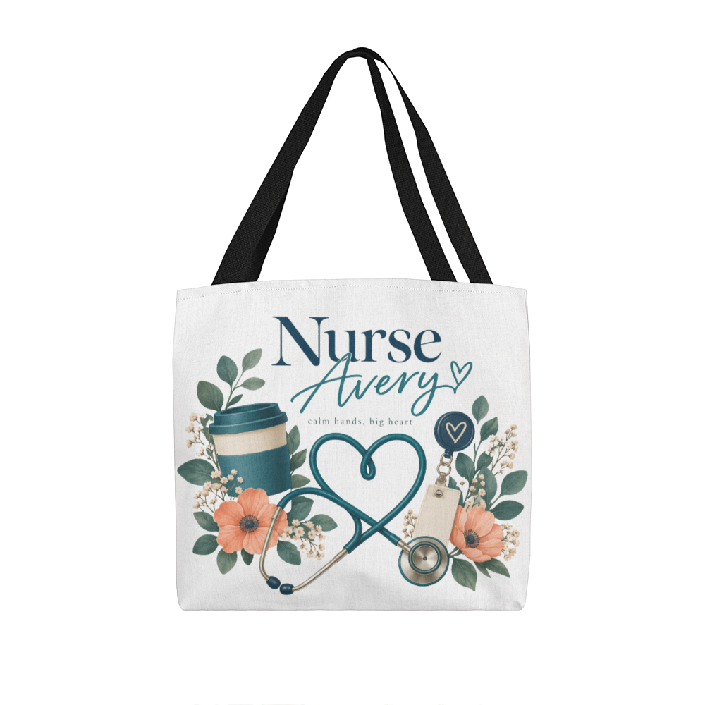 Personalized Nurse Tote Bag – Custom Name Nursing Gift