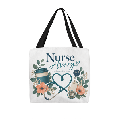 Personalized Nurse Tote Bag – Custom Name Nursing Gift