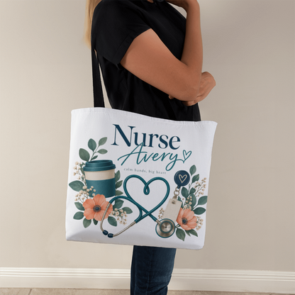 Personalized Nurse Tote Bag – Custom Name Nursing Gift
