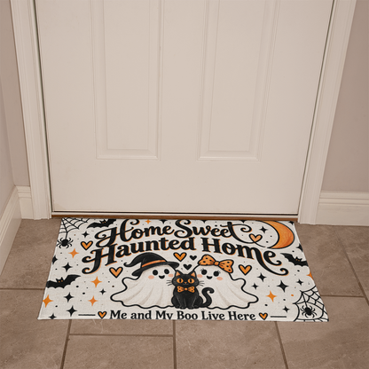 Home Sweet Haunted Home – Me and My Boo Halloween Doormat