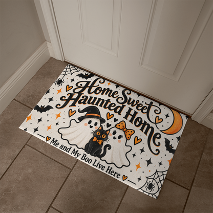 Home Sweet Haunted Home – Me and My Boo Halloween Doormat