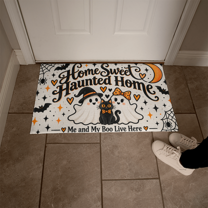 Home Sweet Haunted Home – Me and My Boo Halloween Doormat