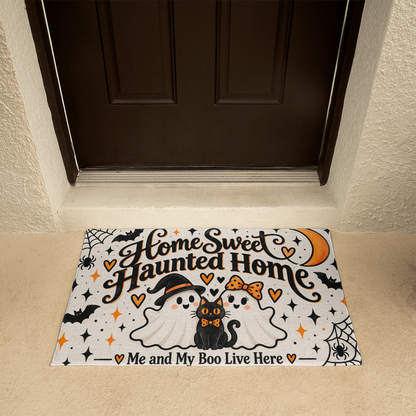 Home Sweet Haunted Home – Me and My Boo Halloween Doormat
