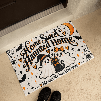 Home Sweet Haunted Home – Me and My Boo Halloween Doormat