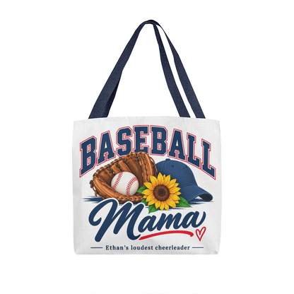 Personalized Baseball Mama Tote Bag – Custom Kids Name Baseball Mom Gift