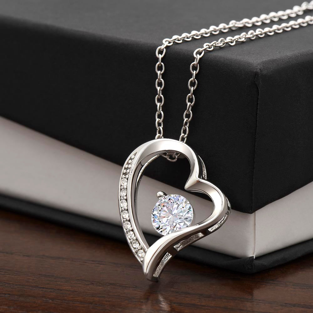 Proud of the Woman You Are Birthday Necklace for Her – Personalized Forever Love Heart