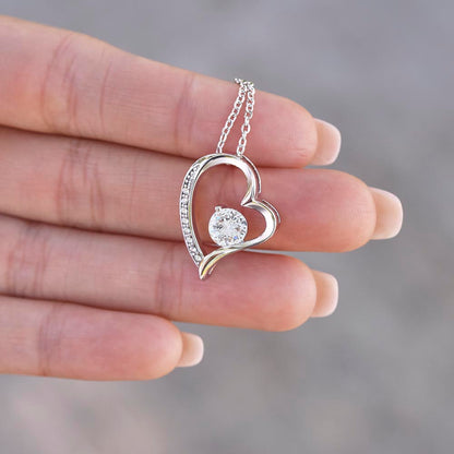 Anywhere I'd Rather Be Anniversary Necklace for Her – Personalized Forever Love Heart