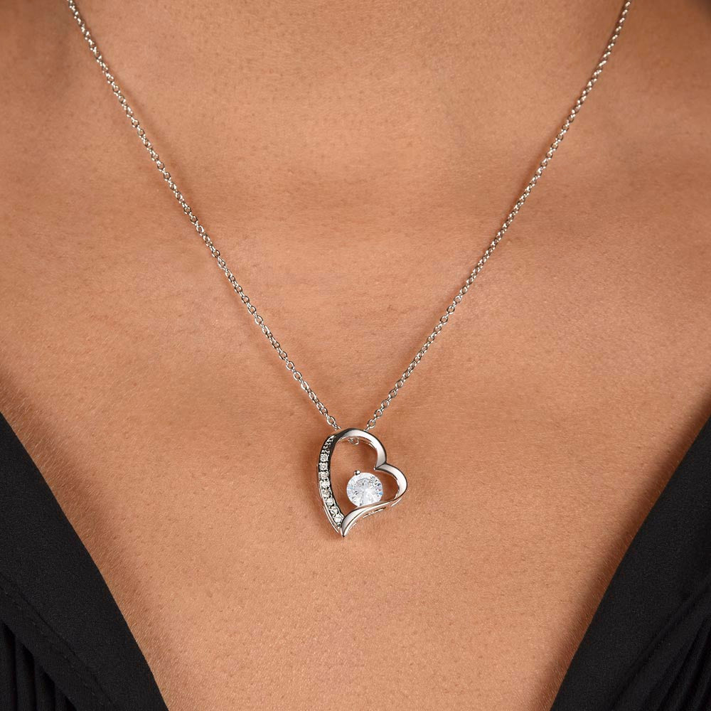 So Proud of You Anniversary Necklace for Her – Personalized Forever Love Heart