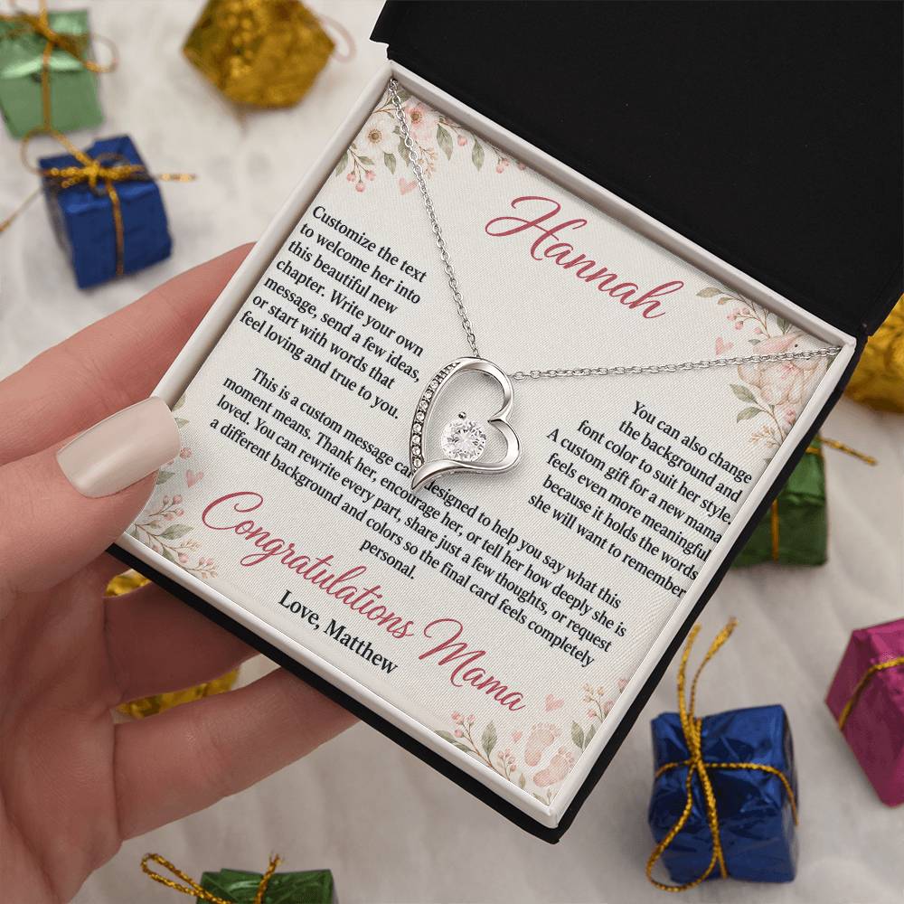 Congratulations Mama – Forever Love Custom Message Card