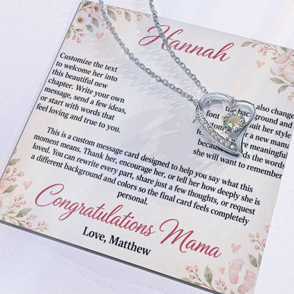 Congratulations Mama – Forever Love Custom Message Card