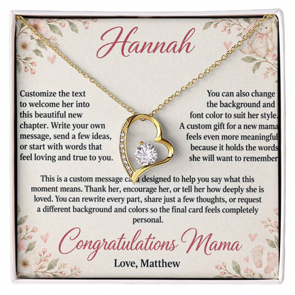 Congratulations Mama – Forever Love Custom Message Card