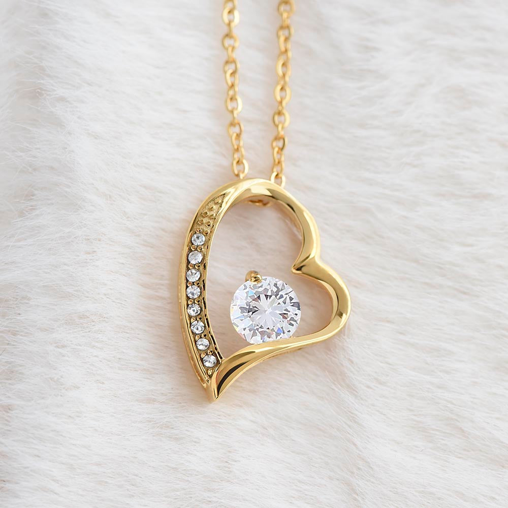 Anywhere I'd Rather Be Anniversary Necklace for Her – Personalized Forever Love Heart