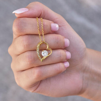 So Proud of You Anniversary Necklace for Her – Personalized Forever Love Heart