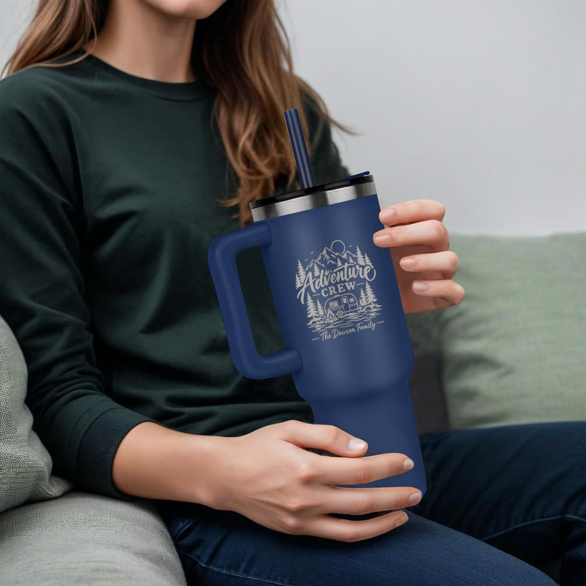Adventure Crew – Personalized Family Camping Tumbler